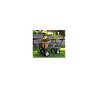 Hygrad Built to Survive Portable Rolling Garden Farm Dump Cart Utility Wagon Beach Trolley in Green Hygrad Built to Survive Green