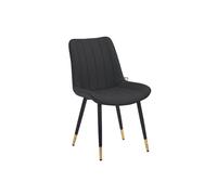 Hygrad Built to Survive Set of 2 Faux Leather PU Padded Dining Chairs Kitchen Dining Room Chair Set Family in Black Hygrad Built to Survive Black