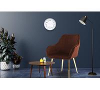 Hygrad Built to Survive Set of 2 Velvet Dining Chair Padded Seat Gold Legs Kitchen Home Office Lounge Chair in Brown Hygrad Built to Survive Brown