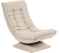 Hygrad Built to Survive Swivel Armchair Chair, 5-Fold Adjustable Lazy High Lounge, Folding Swing Chair 360-Degree Rotatable w/ Adjustable Backrest Hygrad Built to Survive Cream