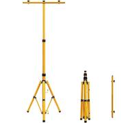 HYGRAD BUILT TO SURVIVE Telescopic Stand for Construction Floodlights, Height-Adjustable Floodlight Tripod, Headlight Stand Yellow, Construction Headlight Stand Headlight Stand