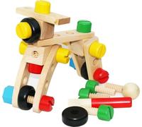 HYGRAD Kids 36Pcs Building Bolts & Nuts Toy DIY Building Blocks Educational Toy Childrens Creative Construction Kit Travel Toy For Ages 3+