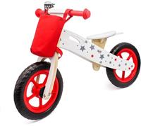 HYGRAD® Kids Balance Bike Kids Learner Balance Bike Wooden Childrens Training Bike First Bike Push Bike For Training For Children Aged 3+ (Red)
