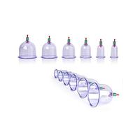 HYGRAD® Multiple Sizes Cupping Therapy Cups Hijama Cups Vacuum Suction Disposable Cups for Chiropractor Acupuncture Physiotherapy (B6, 100)