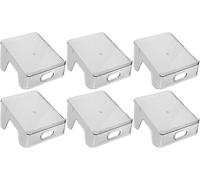 HYGRAD Shoe Slots Organizer Simple Folding Transparent Plastic Shoe Slot Organizer, Can Store Pairs Of Shoes, Space Saving (Silver, 12 pcs)