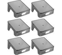 HYGRAD Shoe Slots Organizer Simple Folding Transparent Plastic Shoe Slot Organizer, Can Store Pairs Of Shoes, Space Saving (Grey, 12 pcs)