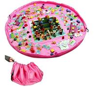 HYGRAD® Toy Storage Bag,Children Play Mat 60 inch(150cm) Foldable Baby Kids Rug Portable Child Toy Organizer (Blue)