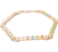 HYGRAD® Wooden Balance Beam Activity Toy Indoor Outdoor Balance Bridge Beam For Playground Nursery Home Montessori Play