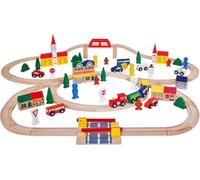 HYGRAD® Wooden Train Toy 100pcs Train Railway Toy Building Educational Creative Track Connecting Traffic Control Toy For Ages 3+
