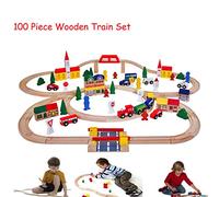 HYGRAD® Wooden Train Track Set for Kids