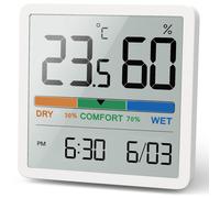 Hygrometer Indoor Thermometer Desktop Digital Thermometer with Temperature and