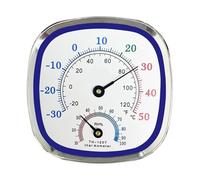 Hygrometer Temperature Gauge, Desktop Humidity Monitor, 12cm, Indoor Climate Meter, Analog Thermometer Hygrometer, Clear Display Feature, For Home Office Bedroom Greenhouse Closet Basement Apartment