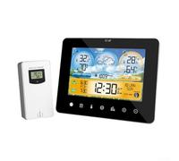 Hygrometer & Thermometer Weather Station in Stylish Design Featuring a Colorful Display for Daily Use