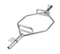 HyGYM Olympic Hex Trap Bar - 25KG - 300kg Max Load, Silver