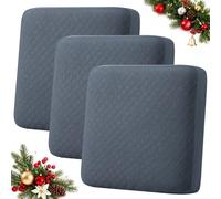 hyha Jacquard Couch Cushion Covers, Magic Sofa Covers Washable, Stretch Couch Covers for 3 Cushion Couch, Diamond Lattice, Thick Sofa Couch Covers for Sectional Sofa (3 Cushion Sofa, Gray)