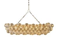 HYHDDM 63" Gold Art Deco Chandelier - 14-Light Large Crystal Pendant with Included G9 LEDs for Dining Room Foyer(Gold(63''))