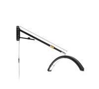 HYHDDM Aluminum Hanging Lash Lamp - Wall Mounted Half Moon Beauty Light | Dimmable LED with 0%-100% Brightness Control(Black)