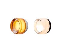HYHDDM Danish Design Glass Wall Sconce - Nordic Minimalist Iron Glass Wall Lamp with LED Light, Warm White, for Bathroom(Cool White,Amber)