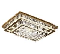 HYHDDM Luxury Crystal Ceiling Lamp Silver Modern Flush Mount LED Chandelier K9 Crystal Light Fixture for Bedroom Dining Kitchen