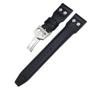 HYHJYMG 20mm 21mm 22mm Fit For IWC Big Pilot IW377714 Spitfire TOP GUN Brown Cowhide Strap Genuine Leather Rivet Watchband
