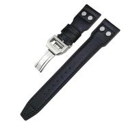 HYHJYMG 20mm 21mm 22mm Fit For IWC Big Pilot IW377714 Spitfire TOP GUN Brown Cowhide Strap Genuine Leather Rivet Watchband