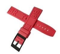 HYHJYMG 20mm 22mm 24mm For Navitimer Avenger Black Red Yellow Blue Watchband Steel Buckle Soft Silicone Rubber Watch Strap Special