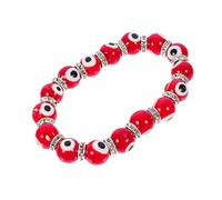 HYHJYMG Accessories Eye Beads Bracelet Blue Evil Eye Amulet Evil Eye Wrist Chain Turkish Blessing Bracelet Red Glass