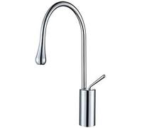 HYHJYMG Bathroom Basin Faucet Single Handle Cold and Hot Water Tap Personality Art Sink Tap Water Prop Shapes Mixer Crane-SLT118S-S
