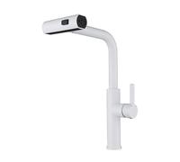 HYHJYMG Brushed Kitchen Faucet with Pull Out Spray and 360° Swivel Single Handle Mixer Tap for Kitchen Sink 3 Modes