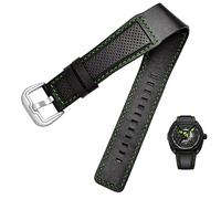 HYHJYMG Cowhide Leather Watch Band for Dietrich OTC-AO1 OT-3 Strap black 24mm bracelet Stomata Cowhide black wristwatches