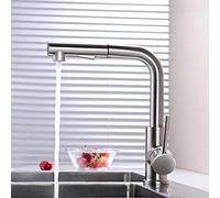 HYHJYMG Faucet Kitchen faucets with Pull Down Sprayer, hot and Cold Copper Drawing, rotatable Telescopic Single Handle, 2, Kitchen Sink, Faucet water-tap
