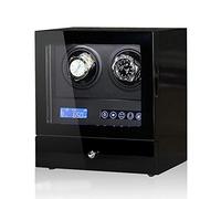 HYHJYMG GaRcan Spinner Winding Box Watch Winders - 2-Slots Automatic Watch Winding Box Mechanical Watch Antimagnetic Shaker LCD Control Vertical Rotating Watch Device Watch Storage Case
