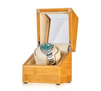 HYHJYMG GaRcan Spinner Winding Box Watch Winders - Bamboo Watch Winder Automatic Watch Shaker Mechanical Watch Rotating Placer Watch Storage Box with Access Control Turn Watch Device Ho