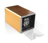 HYHJYMG GaRcan Spinner Winding Box Watch Winders - Mini 1+0 Automatic Watch Winder Box Mechanical Watch Shaker Motor Mover Rotator Turntable Winding Case Watch Storage Display Storage B