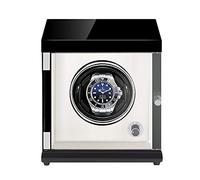 HYHJYMG GaRcan Spinner Winding Box Watch Winders - Rechargeable Single Watch Shaker Mechanical Watch Winder Vertical Automatic Watch Winding Box with Light-Sensitive Led Light Quiet and