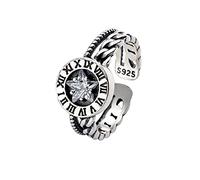 HYHJYMG jewellery Earrings for Women Open R? Mixed Digits White??Crystal 925 Sterling Silver Female Changeable Opening Ring Gifts Black jewellery