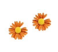 HYHJYMG jewellery Women Silver Earrings, Design Fashion Jewelry Sweet Love Colorful Small Daisy Flowers Earrings Female Shiny Simple Elegant Stud Earring For Woman Gifts For Girlfriend, Wife, Sister,