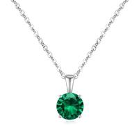HYHJYMG jewelry Birthstone Pendant for Women S Sterling Silver Created Gemstones Dainty Pendant Jewelry Birthday Gifts for Mother Wife Girlfriend Jewelry for girls