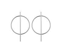 HYHJYMG jewelry for women Women Silver Earrings, Black White Stone Geometric Earrings Fashion Round Design Punk Earrings For Wedding Party Jewelry Gift Gifts For Girlfriend, Wife, Sister, Daughter,
