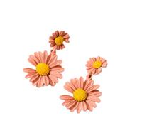 HYHJYMG jewelry jewellery Women Earrings, Design Fashion Jewelry Sweet Love Colorful Small Daisy Flowers Earrings Female Shiny Simple Elegant Stud Earring For Woman Gifts For Girlfriend, Wife, Sister,