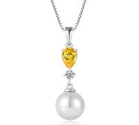 HYHJYMG jewelry Pearl s for Women Birthstone Pendant Sterling Silver Pearl Jewelry Jewelry for girls