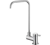 HYHJYMG Kitchen Faucets,Folding Faucet, Single Cold Drinking Water Faucet,Brass Kitchen Faucet,Utility Sink Faucet,-Brushed