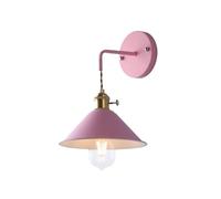 HYHJYMG lamp Modern Simple Macarons Iron Art Wall Lamps Personality Simple Background Wall Corridor Room Hote Study Bedroom Bedside Bar Cafe Wall Sconces with E26/E27 Base Wall Light(Style1) lamp