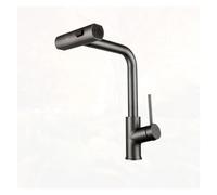 HYHJYMG Lamp Waterfall Stream Sprayer Head Kitchen Faucet Rotation Pull Out Kitchen Sink Mixer Tap Brushed(E) chandelier