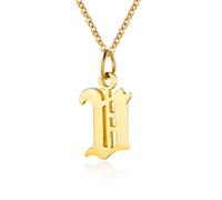 HYHJYMG Letter Necklaces for Women Personalized Necklaces Plated Initial Pendant Old English Name Necklaces A-Z Bridesmaid Gift for Girls