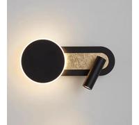 HYHJYMG Light Modern Creative Wall Lamp, Retro Bedroom Bedside Study Reading Wall Light, Acrylic Wall Lamp with Adjustable Spotlight, Independent at The Bottom, 350 Degrees Rotation(White) Light