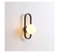 HYHJYMG Light Modern Wall Sconce, Wall lamp Globe Wall Light Glass Wall lamp, mid Century Magic Bean Globe Wall Sconce Lighting Fixture Wall Mount Sconce Compatible with Bedroom Bedside Living Room