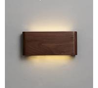 HYHJYMG Light Modern Wall Sconce, Wall sconces, Wall Light Square Solid Wood Walls Sconce Modern Bedroom Walnut Wall lamp Reading Wall Sconce for Indoor Decor headboard Wall Mount Lighting for Living