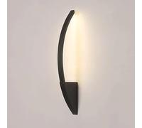 HYHJYMG Light Ultra Thin Metal Wall Washer with Acrylic Shade Curved Strip Wall Light Modern Wall Sconce 3 Color Mode, Corridor Lighting Wall Lamp, Indoor Linear Wall Lights(White,60CM) Light