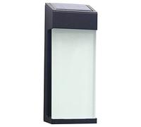 HYHJYMG Light Wall sconces, Modern Simple Rectangle Wall Lantern ip65 Waterproof and dustproof Wall Mount Light 10lm Solar Wall Lantern Dusk to Dawn Wall lamp for Garden Paths Sconce Light Light
